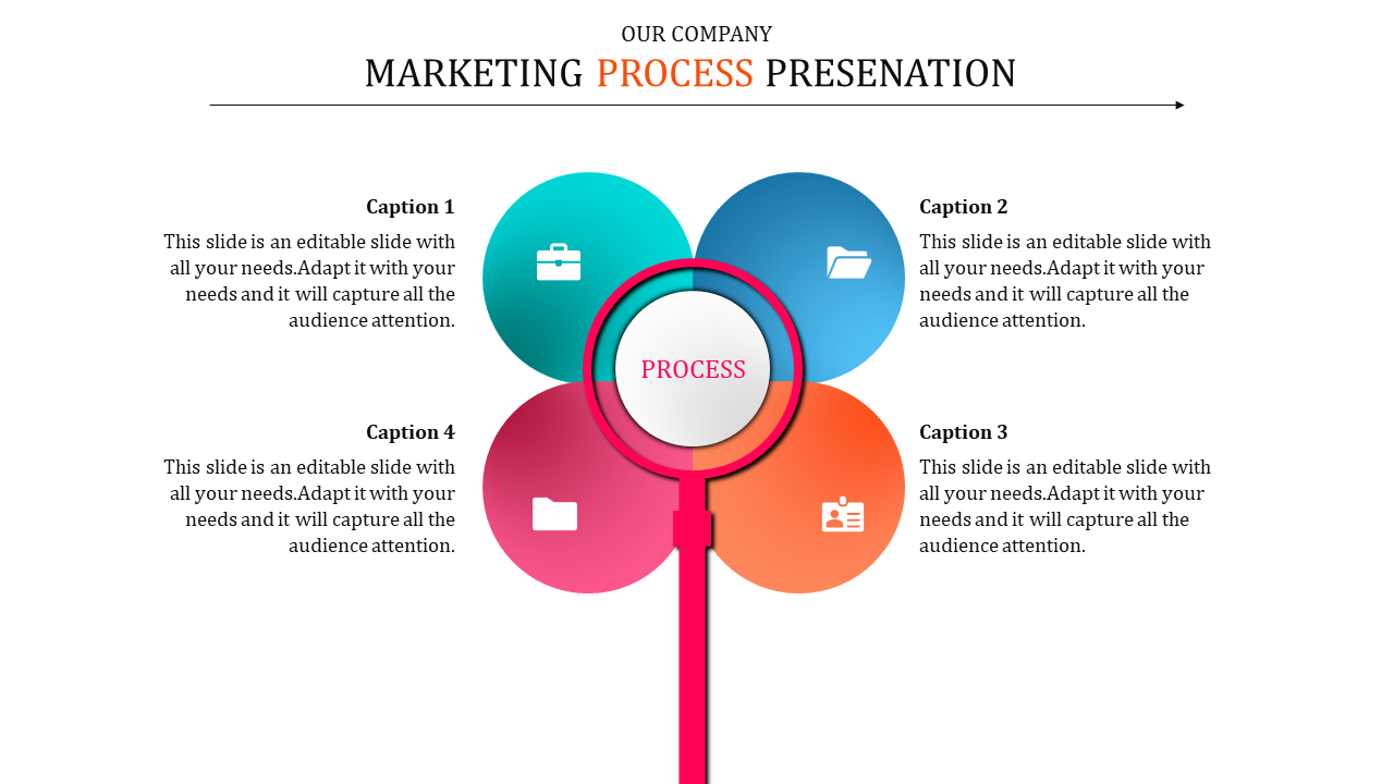 Four Node Process PowerPoint Template Presentation